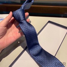 Dior Tie Oblique Pixel Silk Blue - Christian Dior Outlet