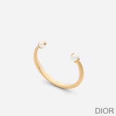 Dior Tribales Bangle Metal and Pearls Gold - Christian Dior Outlet