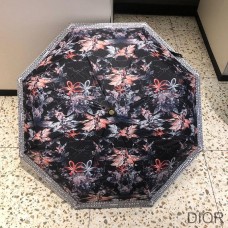 Dior Umbrella Floral Print In Black - Christian Dior Outlet