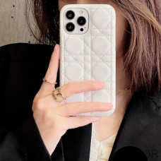 Dior iPhone Case Cannage Patent Leather White - Christian Dior Outlet