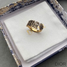 Diorevolution Ring Metal With A White Crystal Gold - Christian Dior Outlet