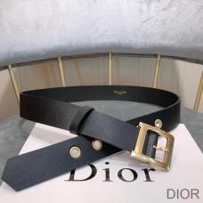 Diorquake Belt Calfskin Black - Christian Dior Outlet