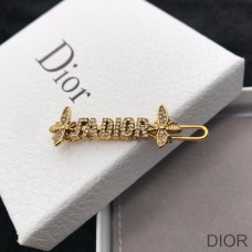 J''Adior Barrette with Bee Silver Crystals Gold - Christian Dior Outlet