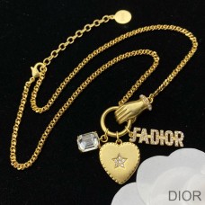 J''Adior Choker Metal, White Resin Pearl And White Crystals Gold - Christian Dior Outlet