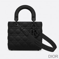 Lady Dior My ABCDior Bag Ultramatte Cannage Calfskin Black - Christian Dior Outlet