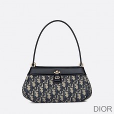 Small Dior Key Bag Oblique Motif Canvas Blue - Christian Dior Outlet