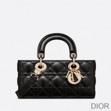 Small Lady D - Joy Bag Cannage Lambskin Black - Christian Dior Outlet
