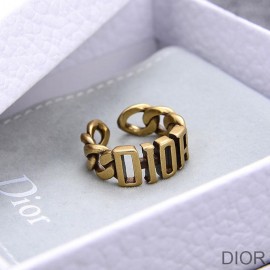 Dior Open Chain Evolution Ring Metal Gold - Christian Dior Outlet