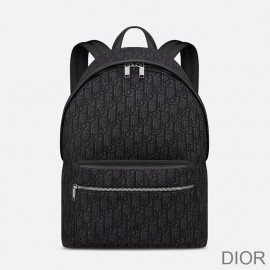 Dior Rider Backpack Oblique Motif Canvas Black - Christian Dior Outlet