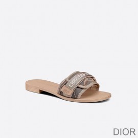 Diorevolution Slides Women Camouflage Technical Fabric Pink - Christian Dior Outlet
