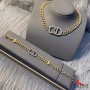 Dior 30 Montaigne Bracelet Metal And White Crystals Gold - Christian Dior Outlet