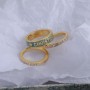 Dior Code Ring Set Metal, Crystals and Lacquer Gold/Green - Christian Dior Outlet