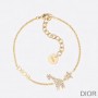 Diorevolution Bracelet Metal And White Crystals Little Deer Gold - Christian Dior Outlet